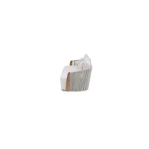Buy Utah Teak Wood &Rope Sofa 3 Seater Light Grey online in Dubai UAE